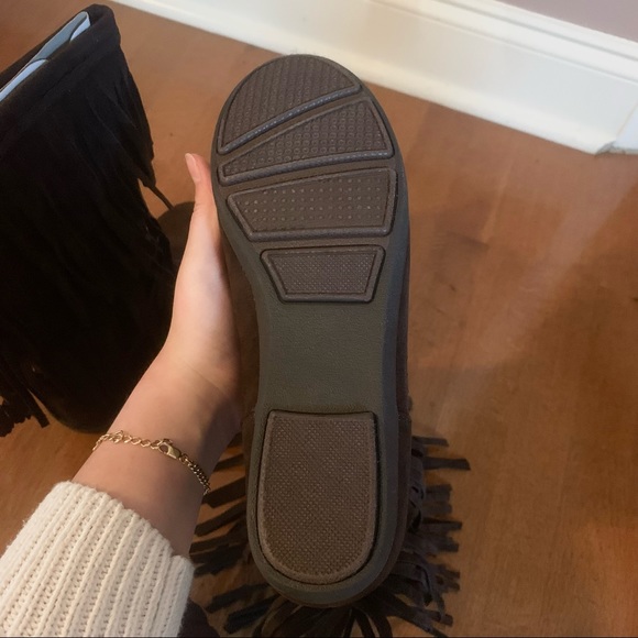 FLAH SALE ‼️New Rampage Fringe Boots Brown Size 7 - Picture 7 of 9